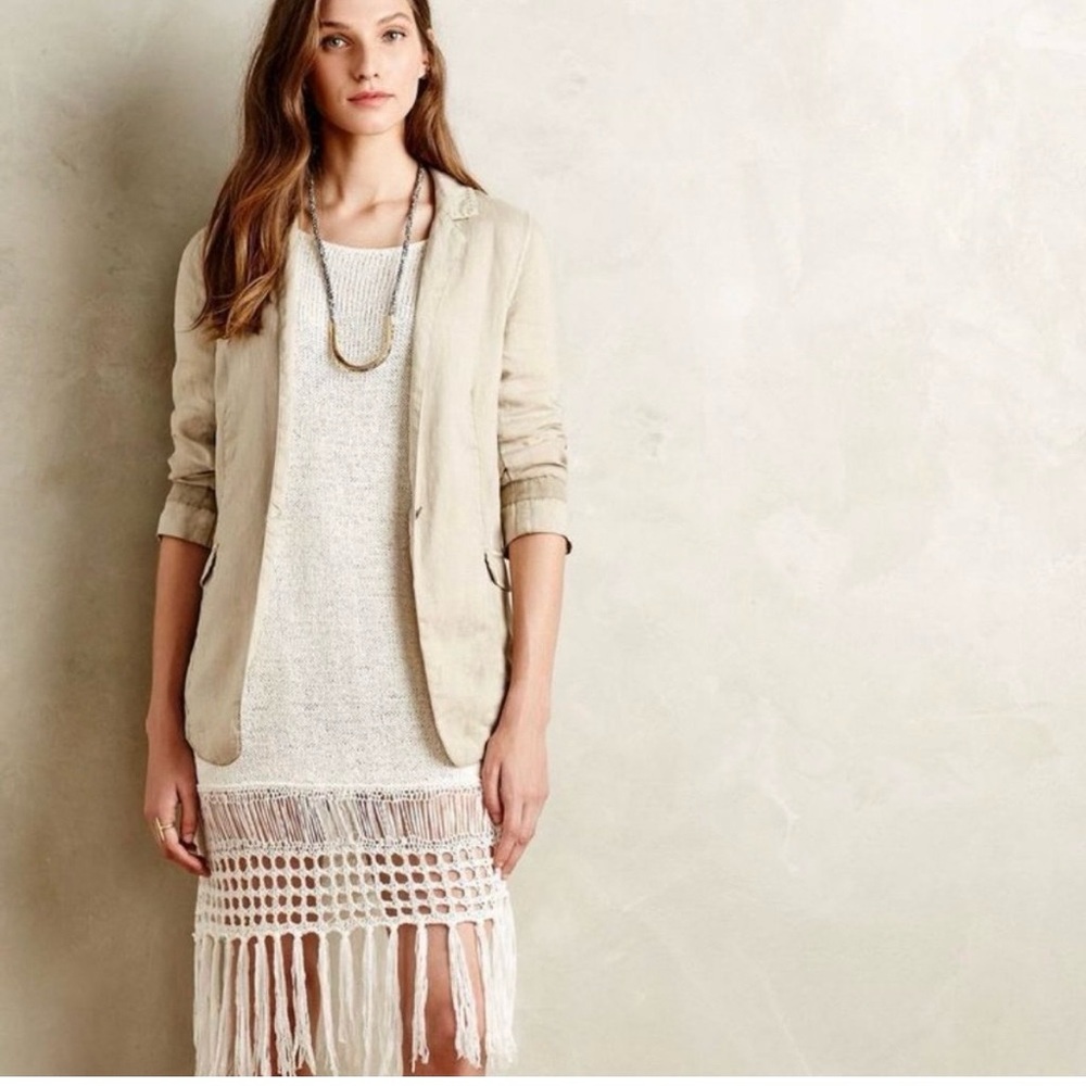 Marrakech from Anthropologie linen blazer. Small.